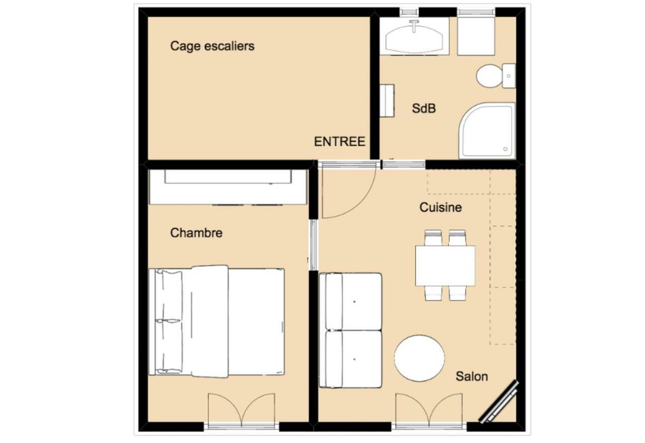 Apartmán Les Meubles De Luchon - La Perle Bleue - Centre Luchon, Beau T2, 2 A 4 Personnes, Wifi Bagnères-de-Luchon Exteriér fotografie
